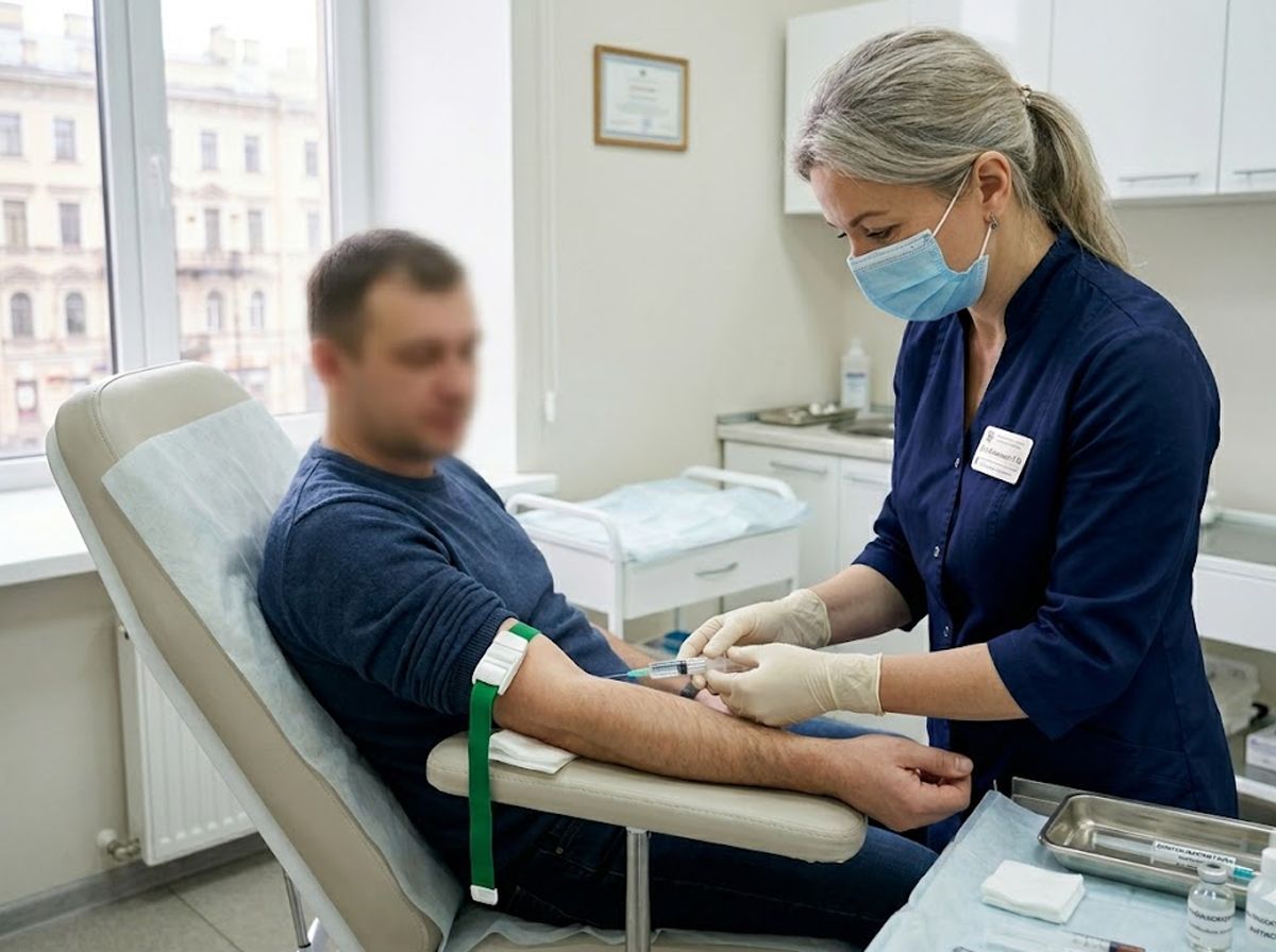 Анонимное кодирование уколом от алкоголизма в Москве: врач-нарколог делает инъекцию